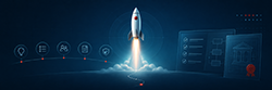 Startup launch illustration